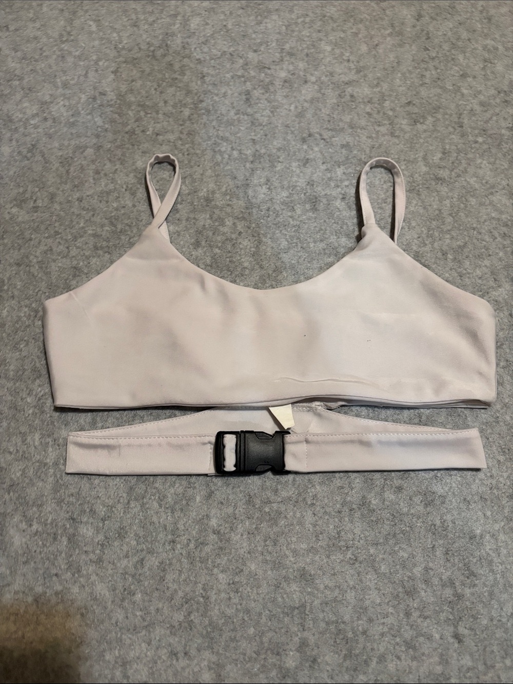 Rave Wonderland White Buckle Rave Top